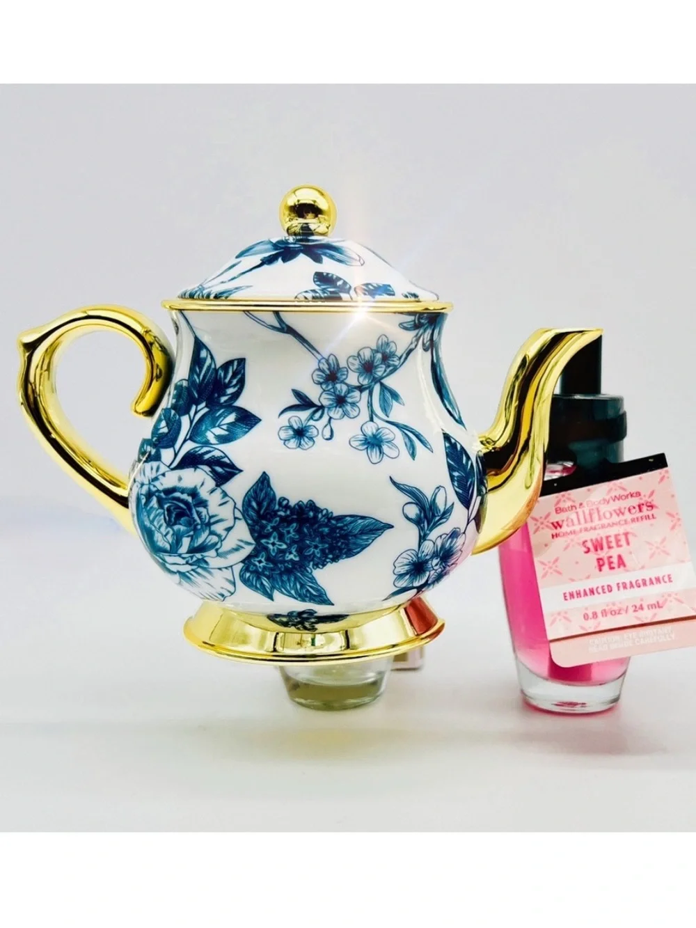 BBW Bridgerton Penelope’s First Kiss Sweet Pea Teapot 5pc Set